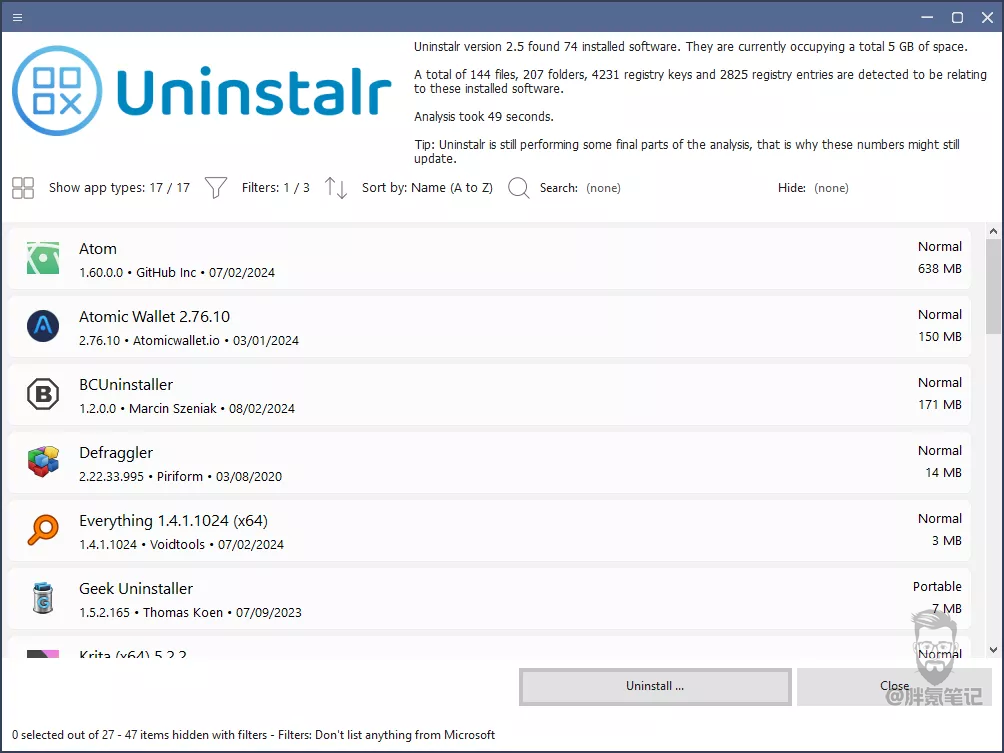 Uninstalr - 强大快速的 Windows 卸载工具